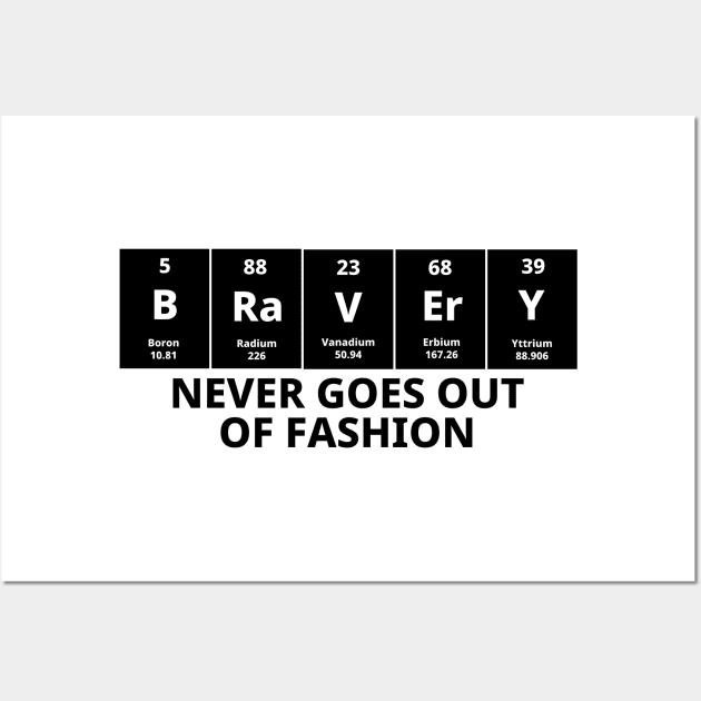 Bravery Never Goes Out Of Fashion Wall Art by Texevod